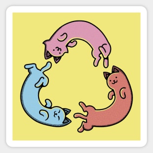 Recicle Cat Symbol by Tobe Fonseca Sticker